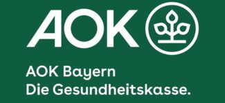 AOK-Logo weiß auf grün